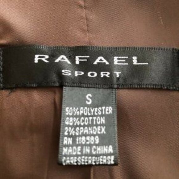 Rafael Sport Brownon Brown Leopard Print Lined Jeans Jacket  Size Small NWT - Picture 7 of 9